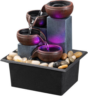 Tabletop Fountain 4 Level Small Waterfall Fountain